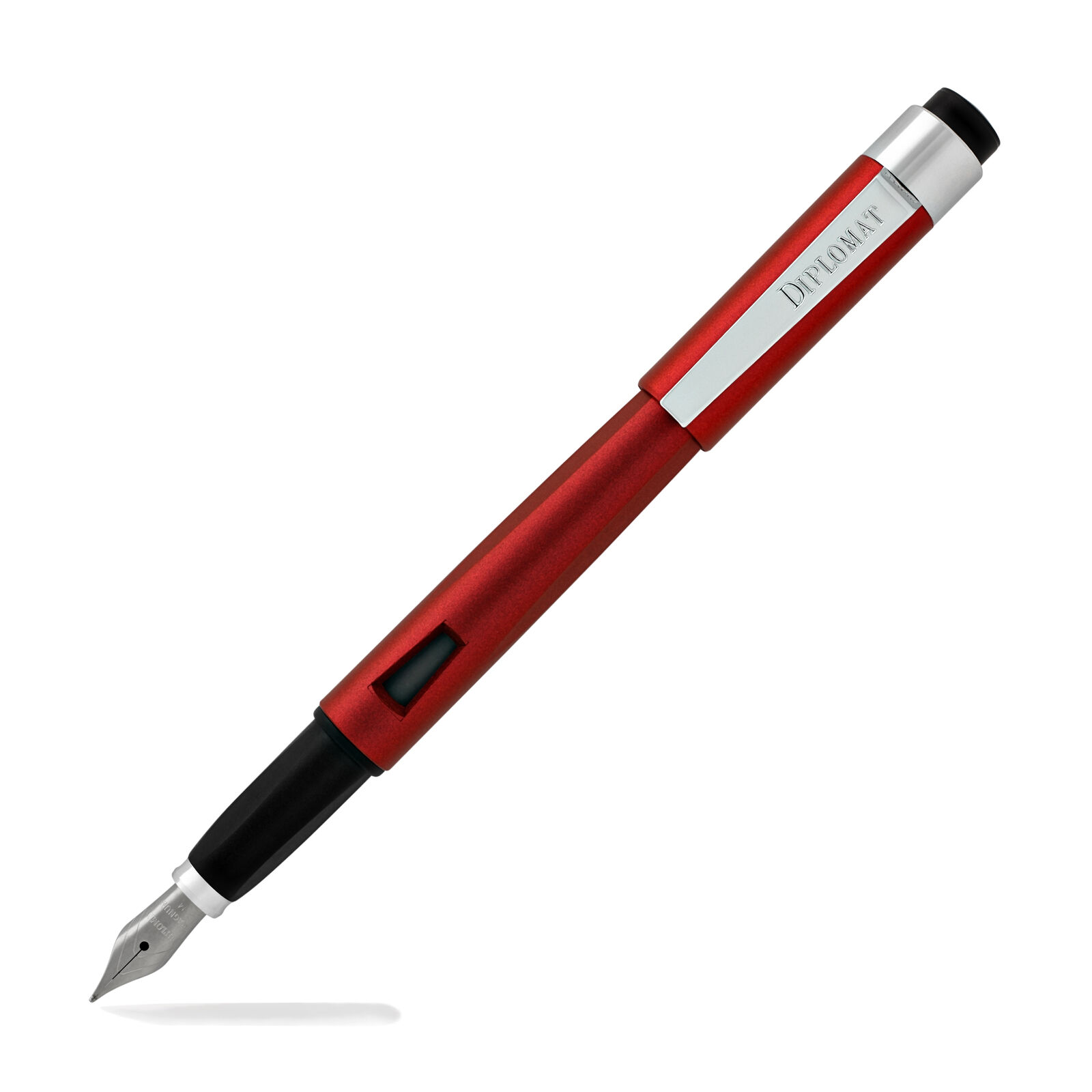 Diplomat Magnum Soft Touch Fountain Pen in Burned Red - Extra Fine Point NEW