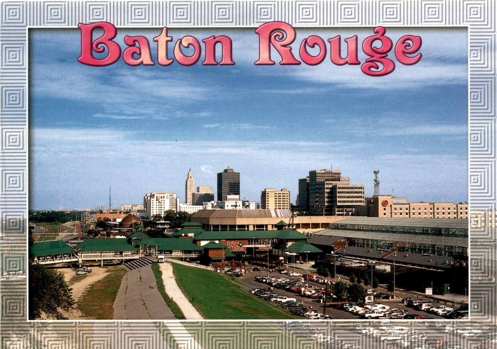 Baton Rouge Louisiana LSU Tigers Cajun Creole cuisine Port industry com postcard