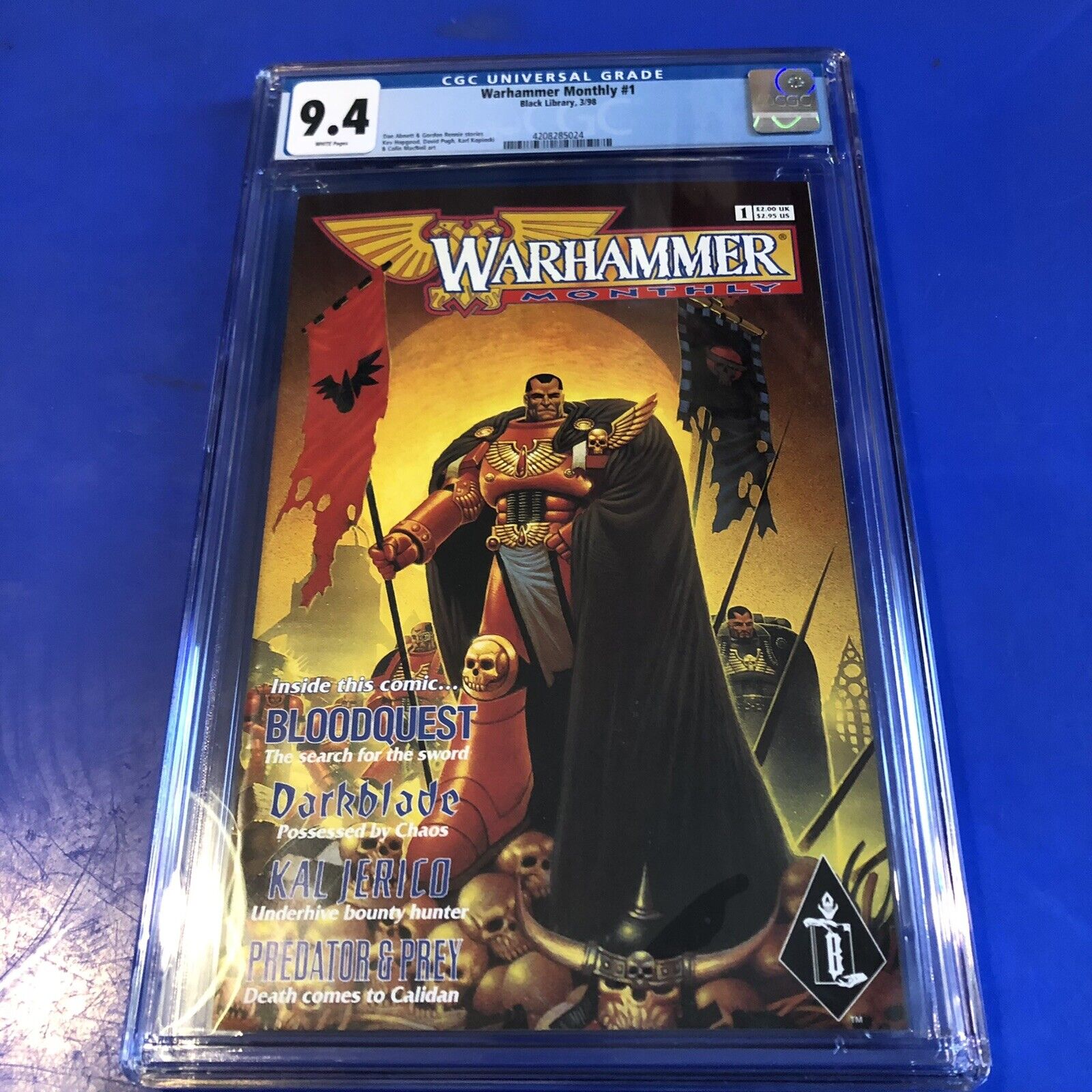 Warhammer Monthly #1 CGC 9.4 1st Print 1st appearance Black Library Comic 1998