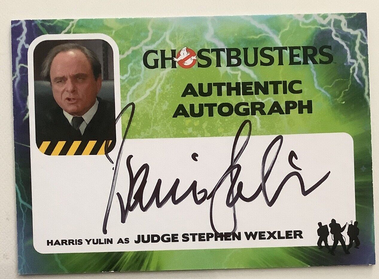 Ghostbusters autograph Harris Yulin HY As Judge Wexler - Cryptozoic