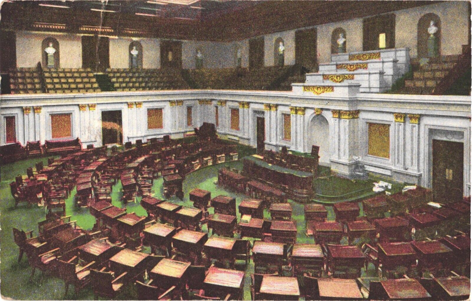 View Inside The Senate Chamber Hall In US Capitol Washington, DC Postcard
