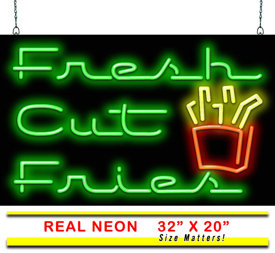 Fresh Cut Fries Neon Sign | Jantec | 32\