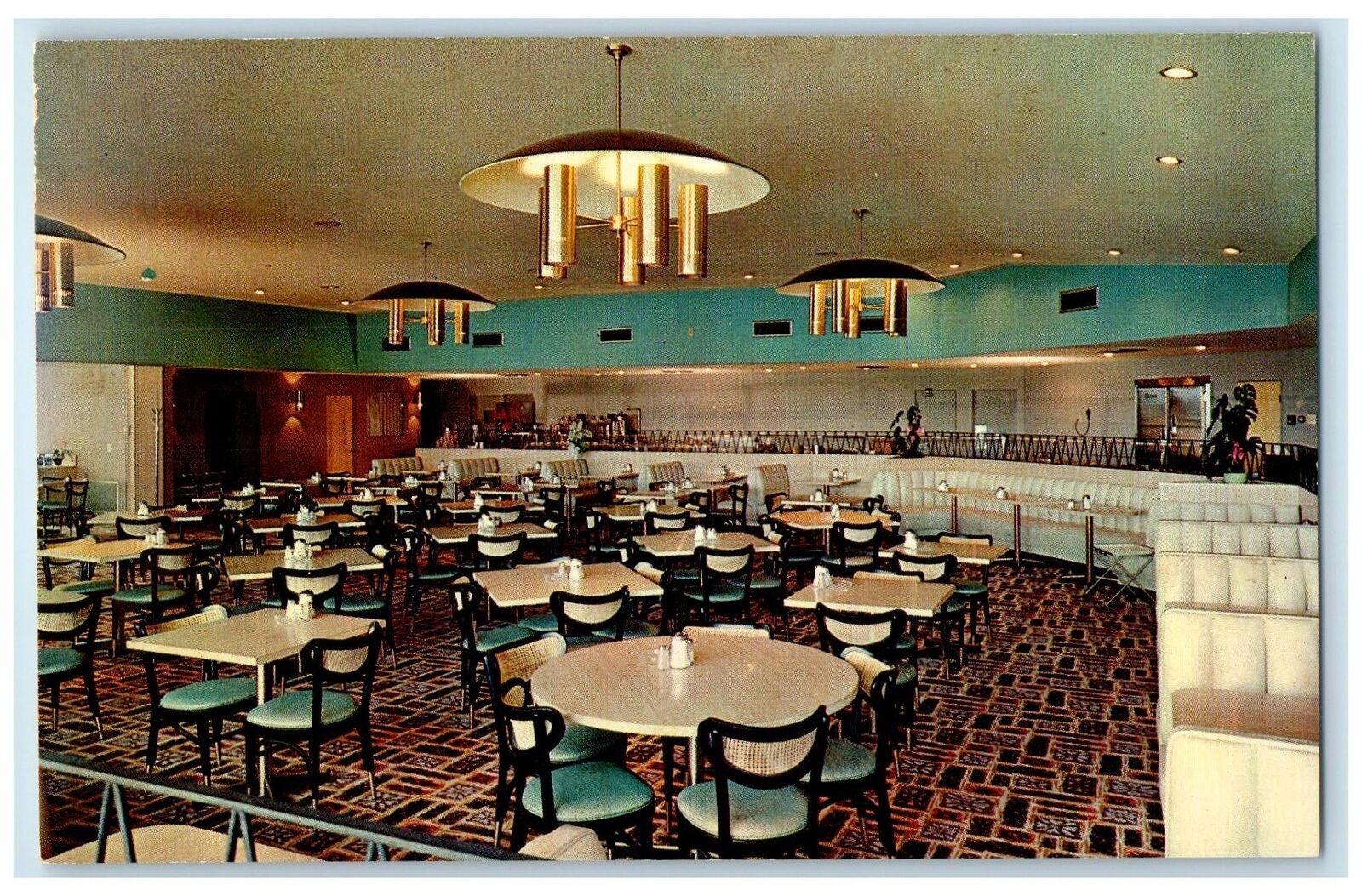 c1960's Ferguson's Cafeteria Interior Fine Dining Phoenix Arizona AZ Postcard
