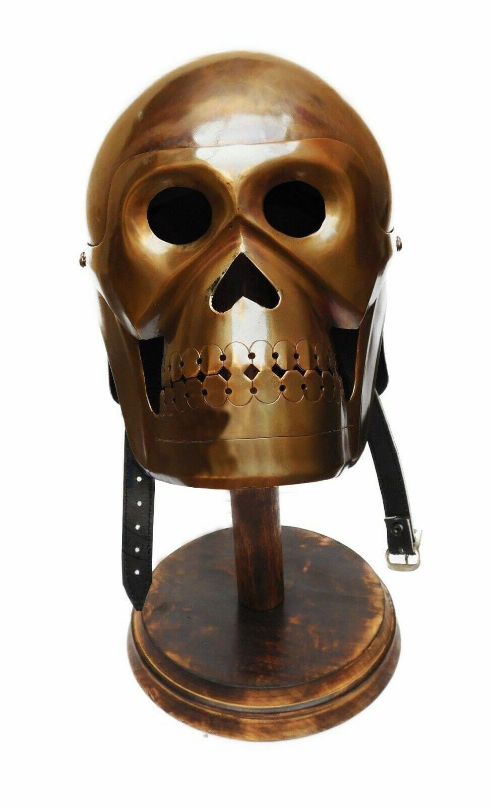 Medieval Human Skull Helmet Antique Steel Armor Skull Head Helmet