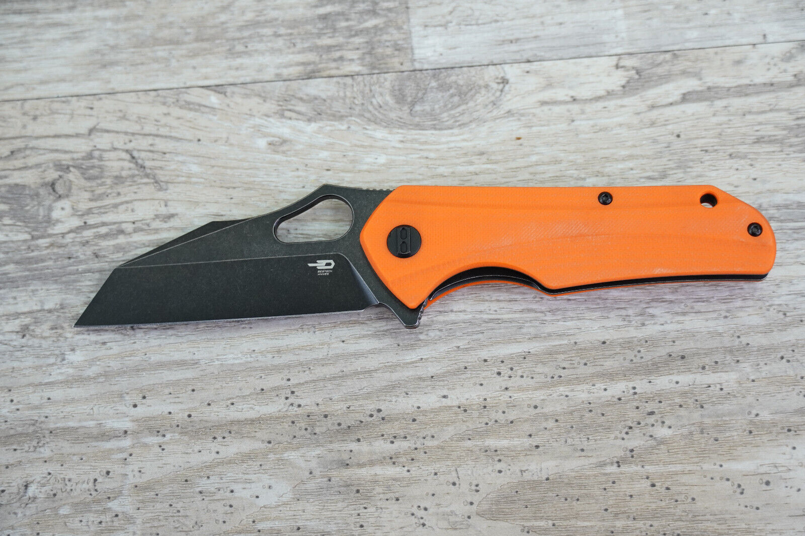 BESTECH KNIVES Operator 3.47in Linerlock Orange Folding Knife (BG36E)
