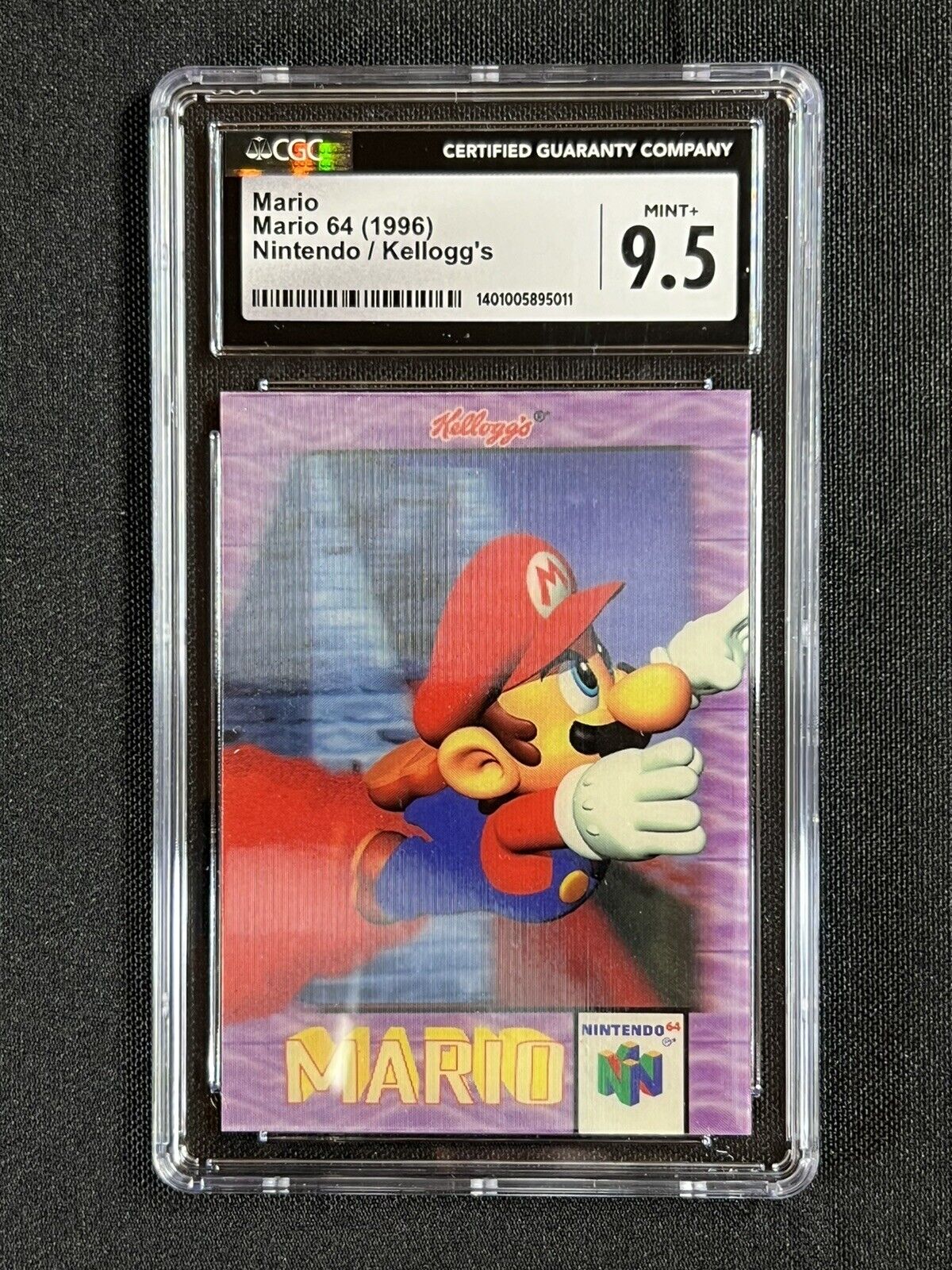 1996 Kellogg’s Nintendo 64 Mario Blocks CGC 9.5 Mint +