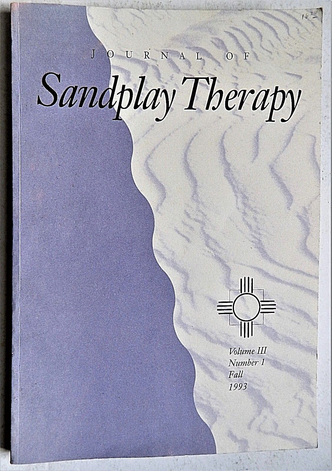 Journal of Sandplay Therapy V3 #1 1993 psychotherapy psychology counseling sand