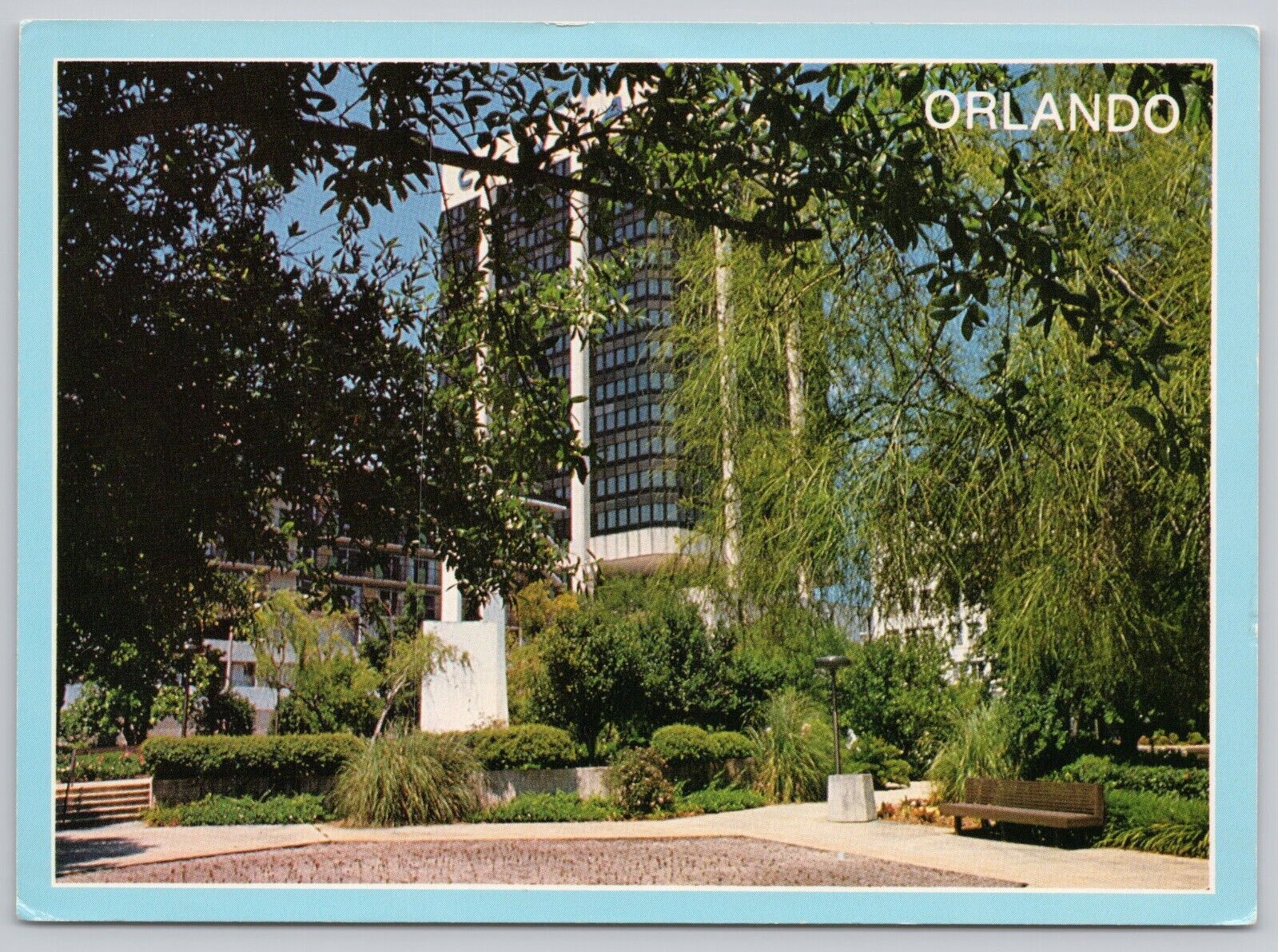 Orlando Florida FL Downtown Park Continental Chrome Postcard