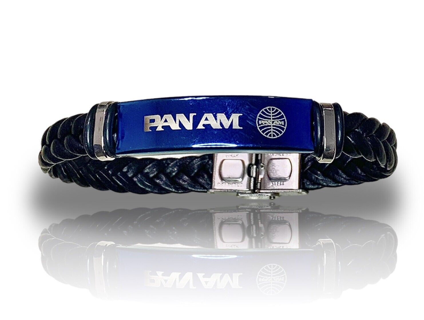 SALE Beautiful￼ Pan Am Bracelet￼ Logo PanAm Airlines￼ 8 Inch￼￼ stainless steel