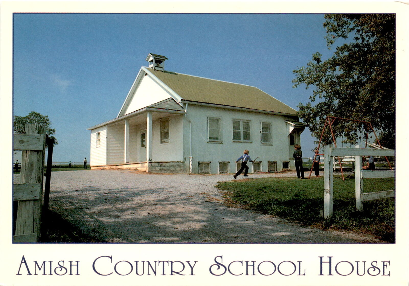 Amish Country, School House, Teacher, James Blank, Gettysburg, PA Postcard