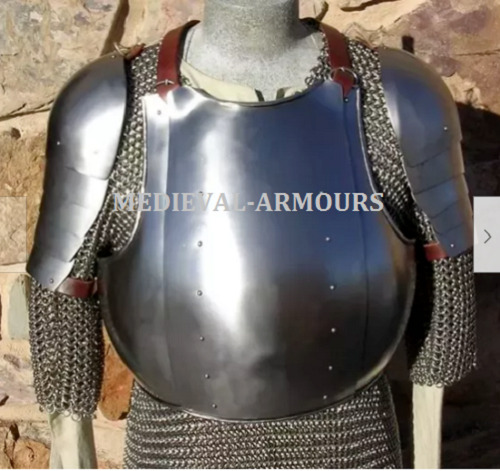 Medieval 14th Century Cuirass With Shoulders SCA LARP Cosplay Costume