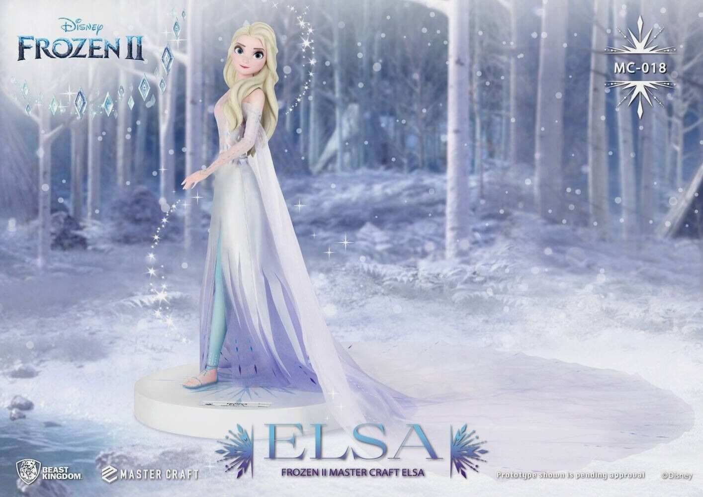 SIDESHOW QUEEN ELSA FROZEN II  SOLD OUT  LARGE 1/4 SCALE MASTERCRAFT SERIES NISB