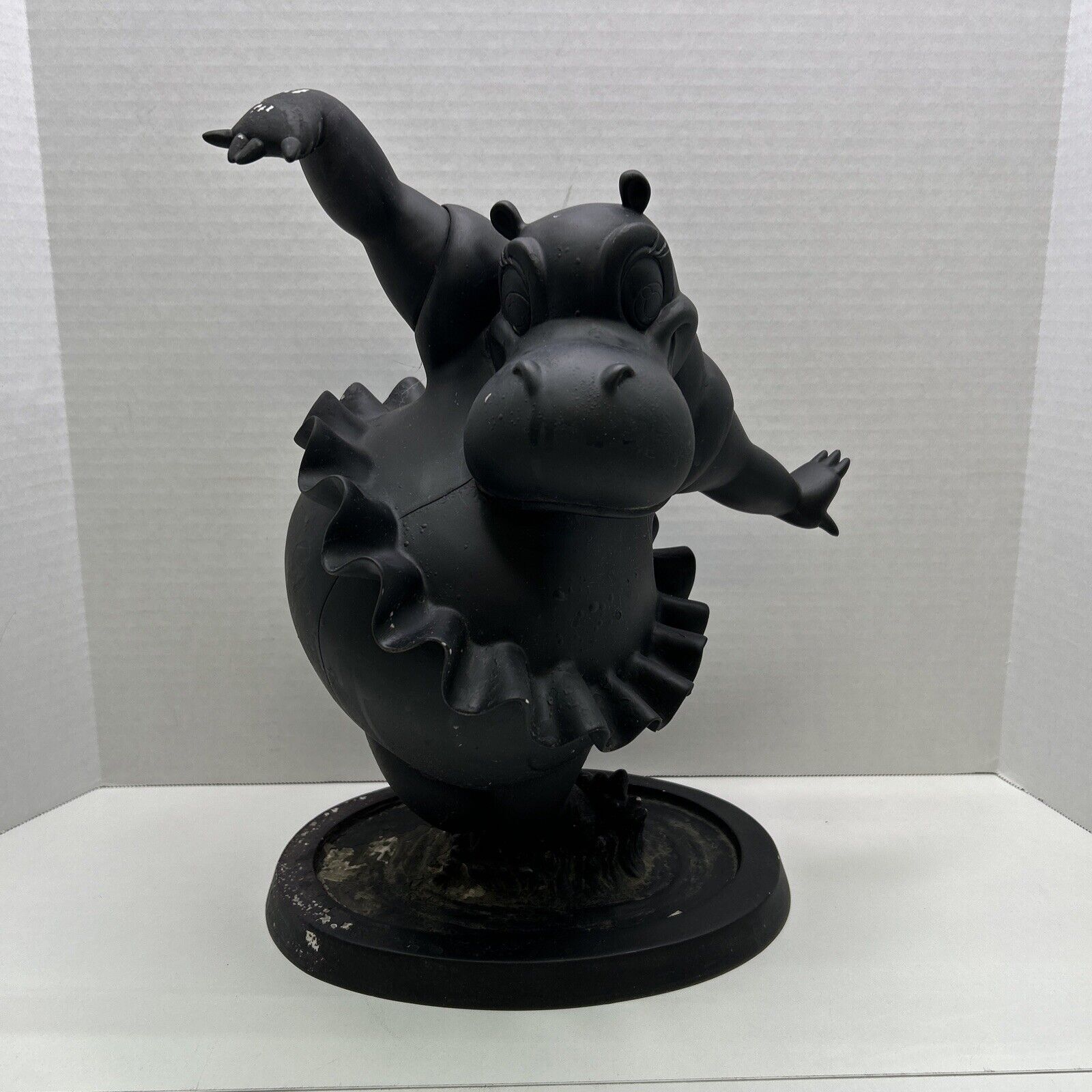 Disney Fantasia Hyacinth Hippo Resin Large Heavy Garden Statue READ