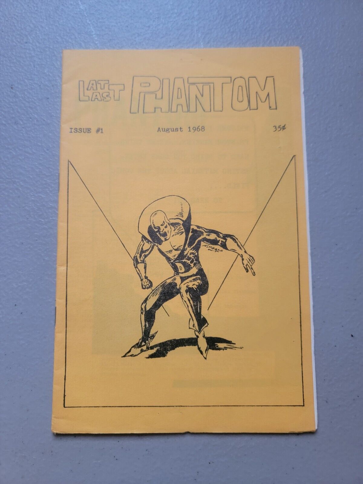 At Last PHANTOM Comic Fanzine #1 1st Issue Aug 1968 Thomas Flanagan Daniel Fuchs