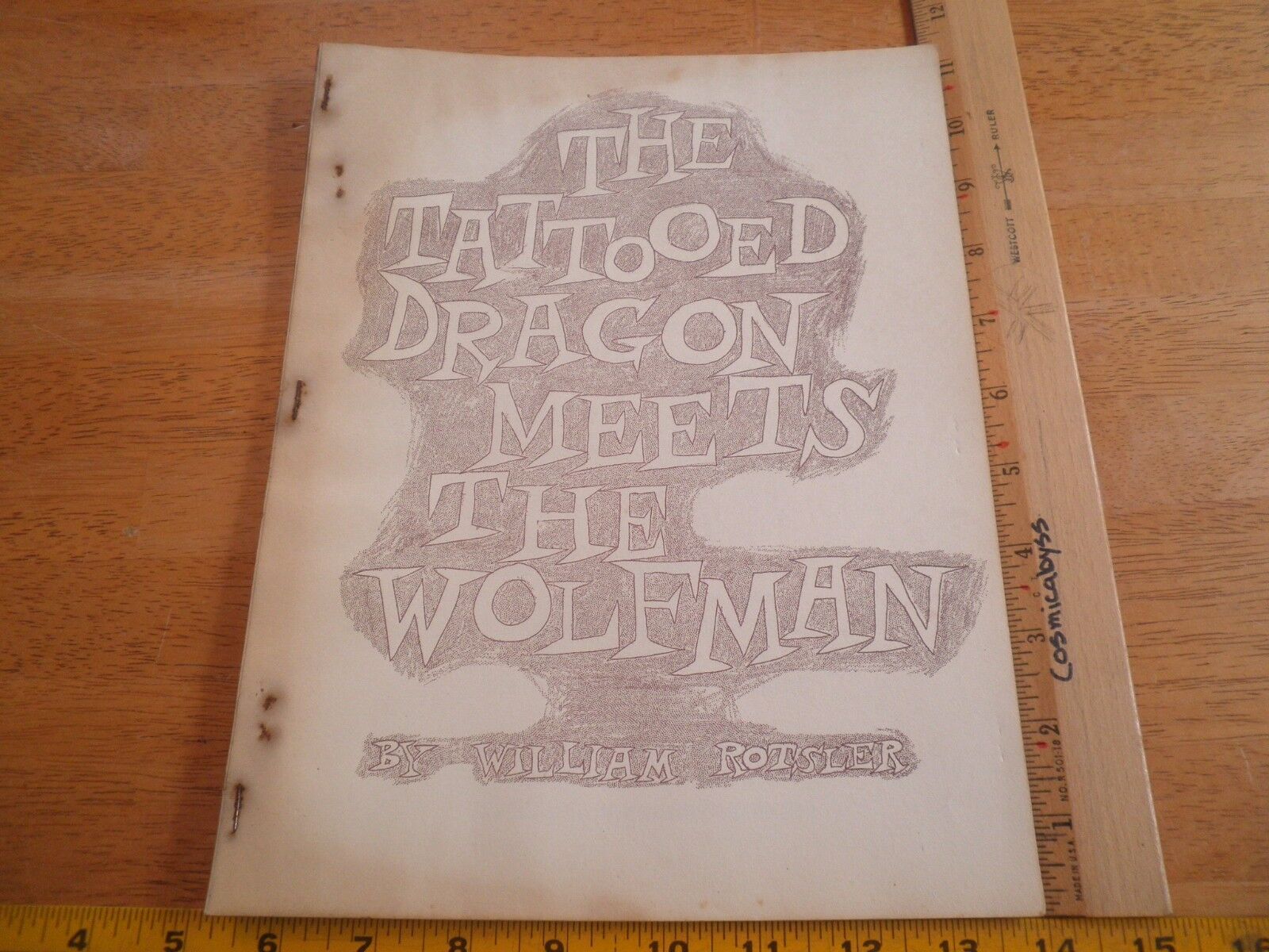 The Tattooed Dragon Meets the Wolfman William Rotsler 1960 book magazine RARE
