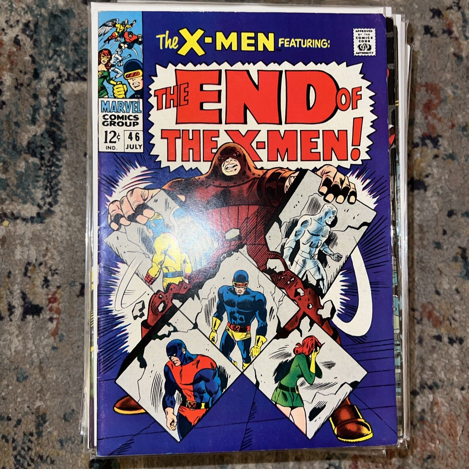 The X-men #46 Vol. 1 (1963) 1968 Marvel Comics App of Juggernaut