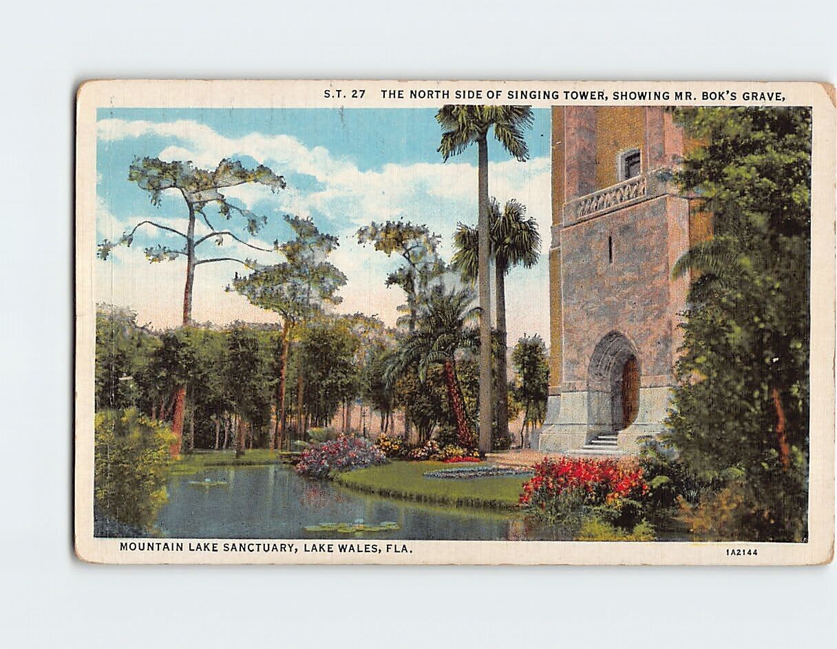 Postcard The North Side Of Singing Tower, Mountain Lake Sanctuary, Florida