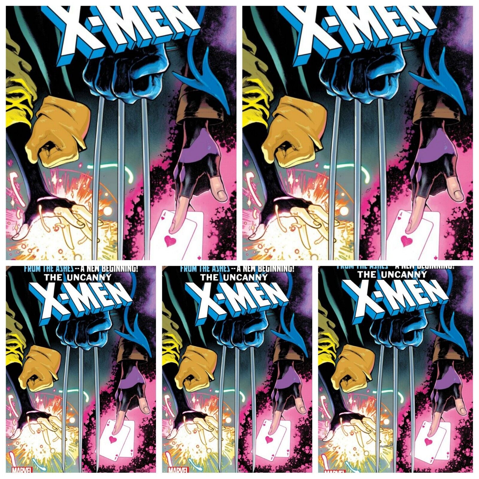 5 Pack Uncanny X-Men #1 Main Cover A Marquez PRESALE 8/7 Marvel Comics 2024