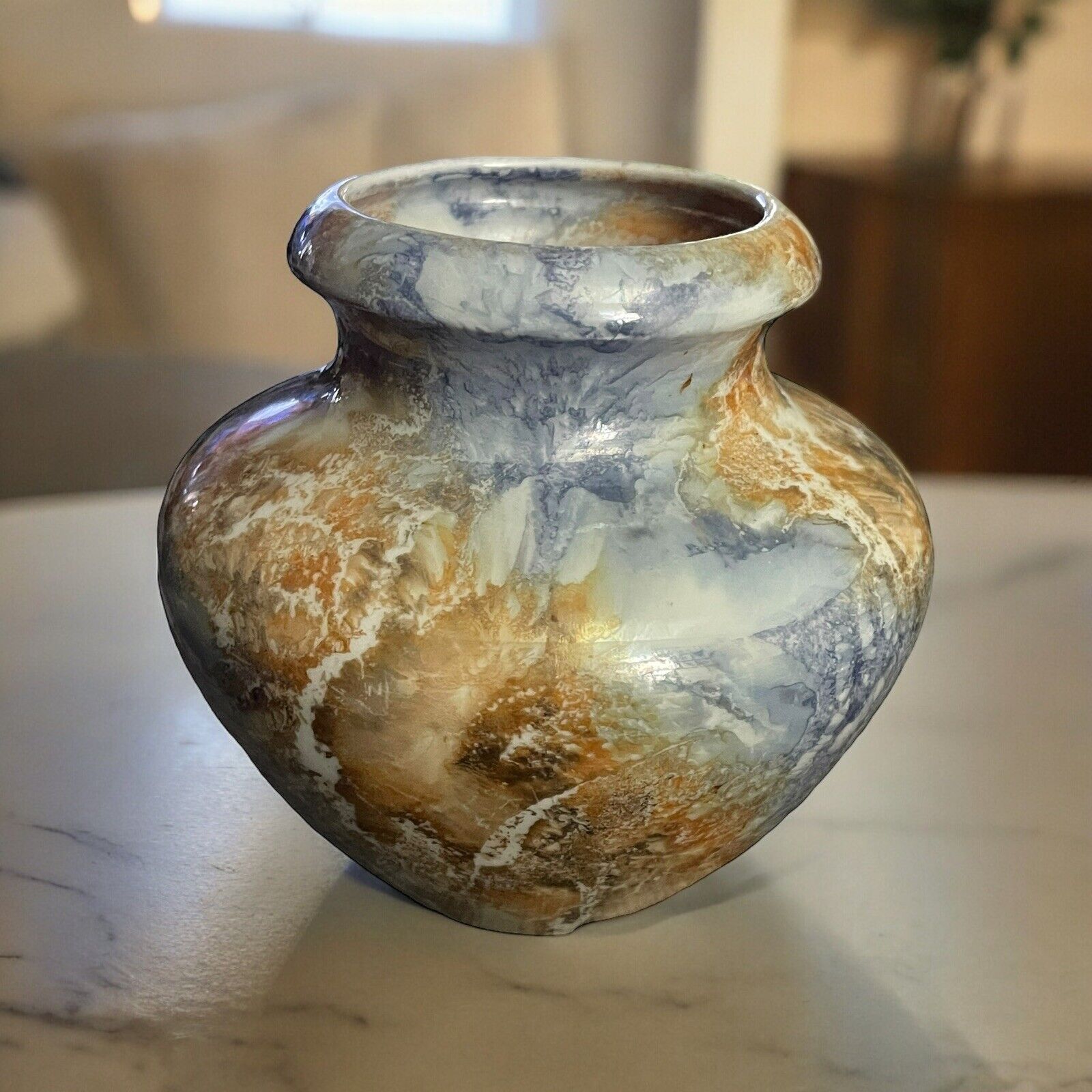 Arabia Finland 1928-1932 Marbled Glaze Vase