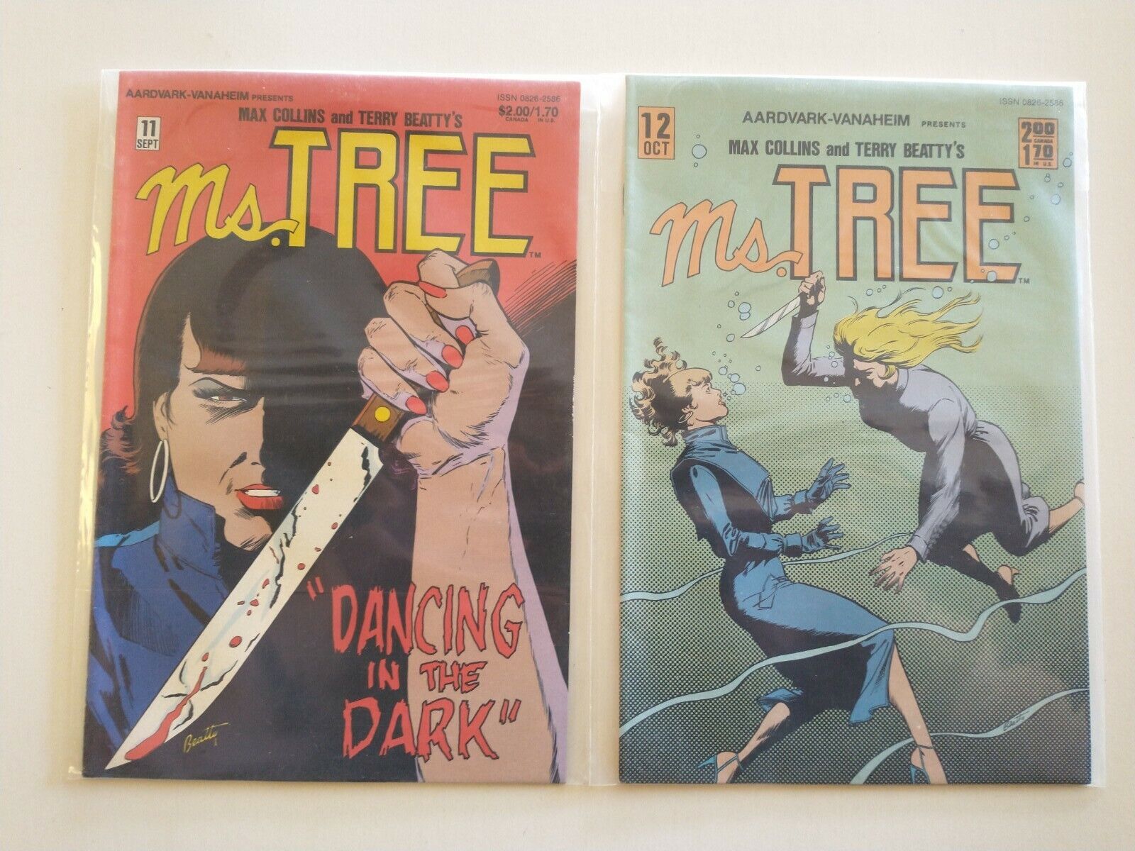 Ms. Tree COMIC  #11 and #12 lot 1984