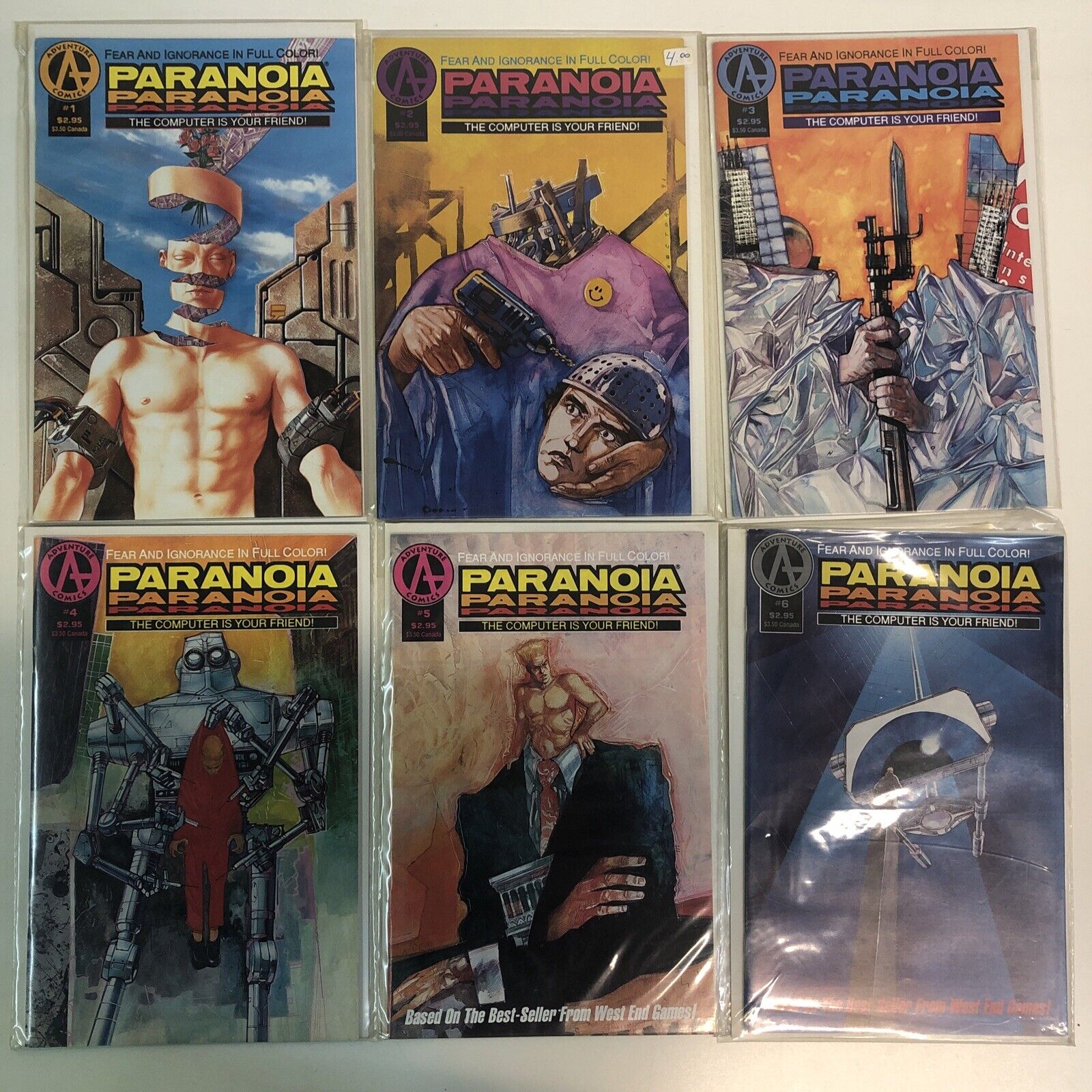 Paranoia: The Computer Is Your Friend (1991) Complete Set # 1-6 (VF/NM)