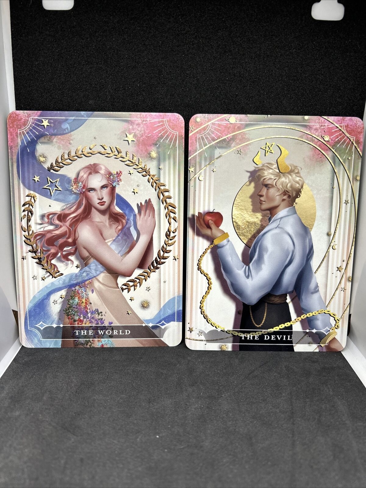 Fairyloot Tarot Cards Once Upon A Broken Heart  (The Devil, The World)