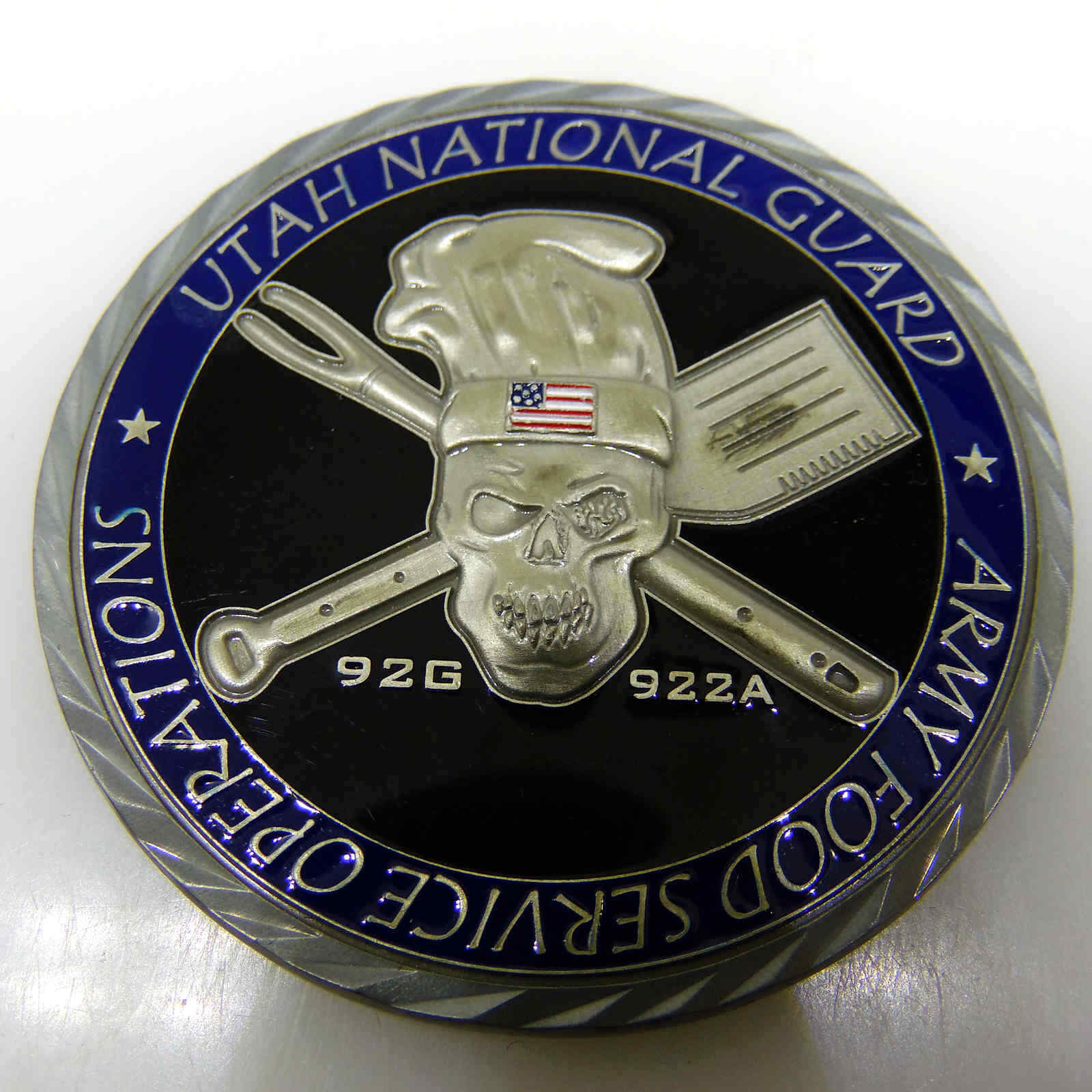 UTAH NATIONAL GUARD ARMY FOOD SERVICE OPERATIONS CHALLENGE COIN