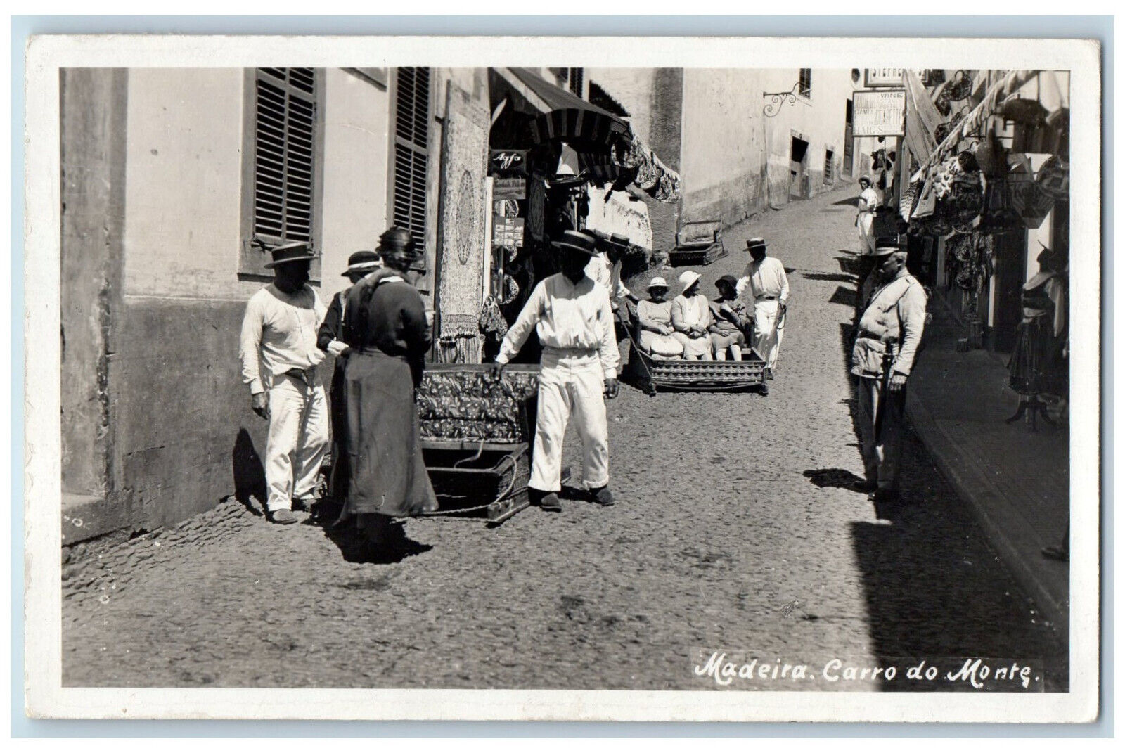 Madeira Portugal Postcard Monte Car c1940\'s Vintage Posted RPPC Photo