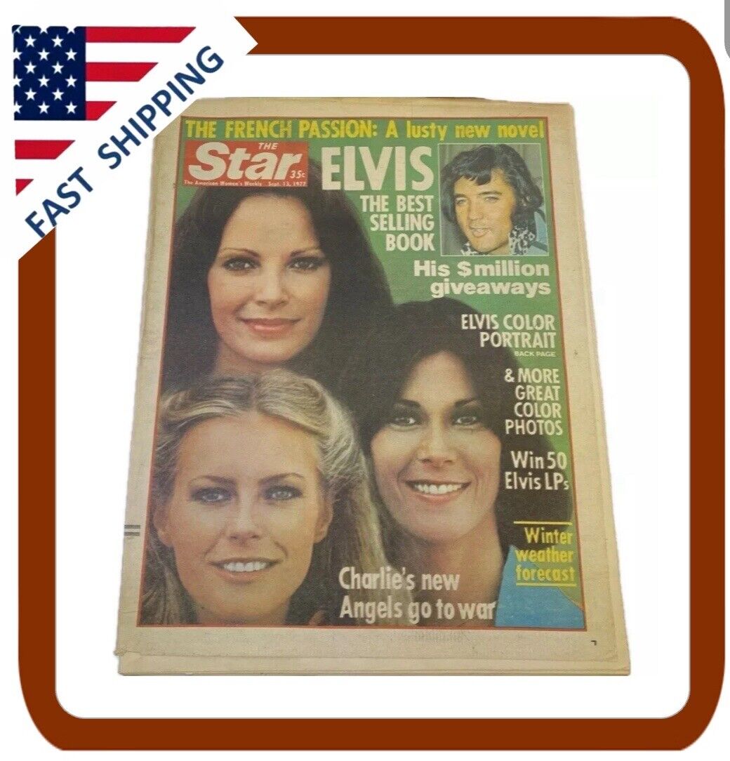 VINTAGE 1977 CHARLIE'S ANGELS STAR NEWSPAPER MAGAZINE
