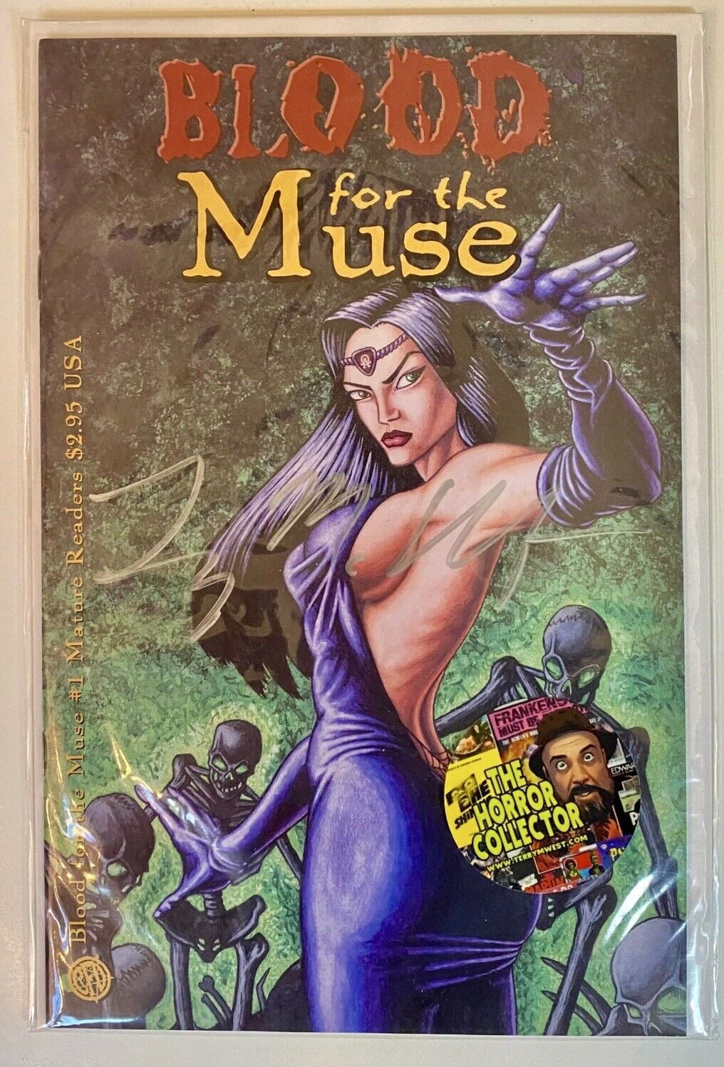 BLOOD FOR THE MUSE #1 - CFD 1997 - SIGNED BY AUTHOR/VERY RARE -GLENN CHADBOURNE