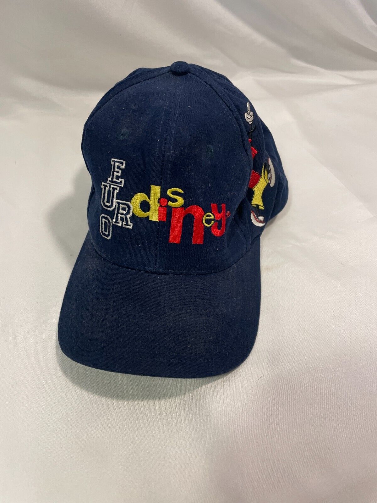 Rare Vintage Euro Disney Hat Embroidered Disneyland Baseball Cap