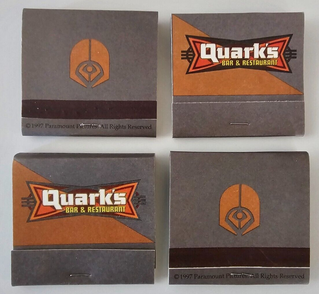 Star Trek The Experience Quark's Bar Matches Set Of 4 Packs DS9 Mint Condition