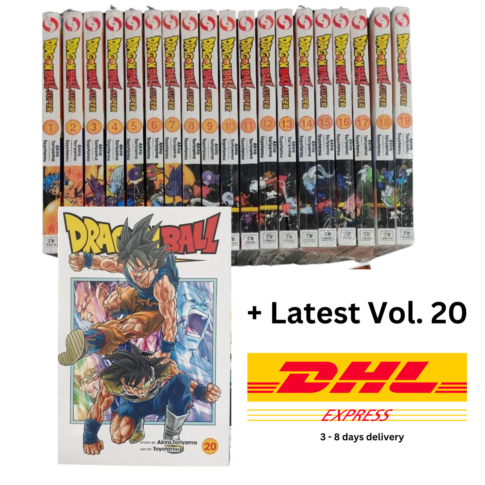 Dragon Ball Super ENGLISH Manga Volume 1-20 Complete Set Comic DHL Express