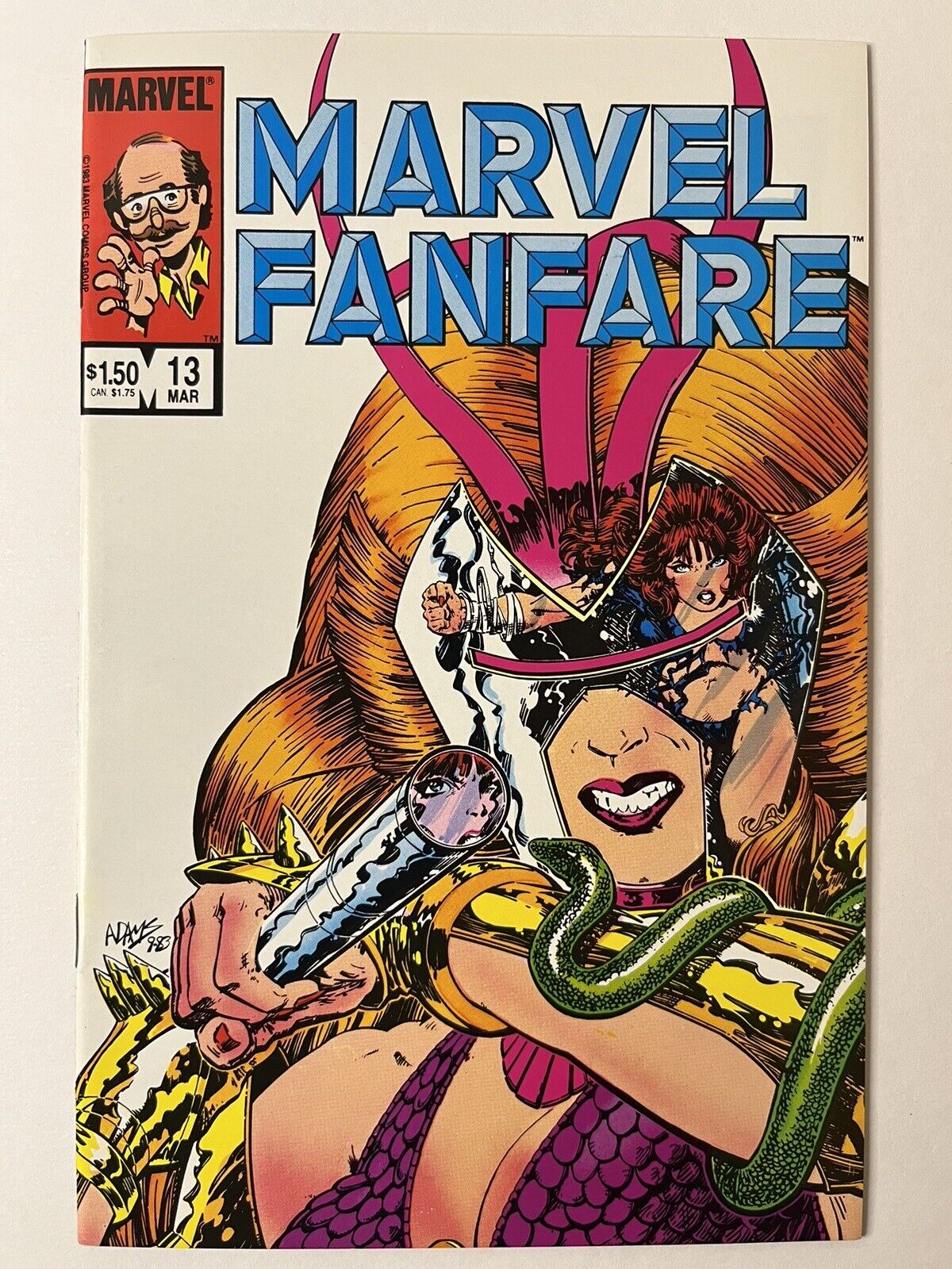 Marvel Fanfare #13 1984 ✅ Perez Vess Black Widow Warriors Three Adams Cover NM/M
