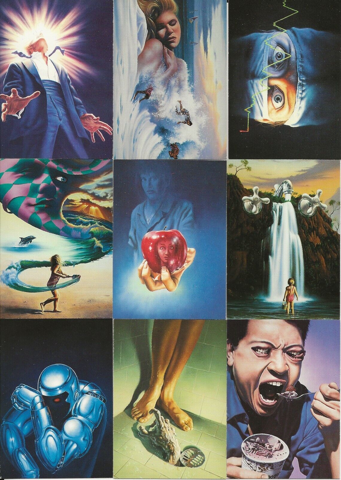 Jim Warren's Surrealism Beyond Bizarre Series 1 Complete Set 90 Cards (1993)