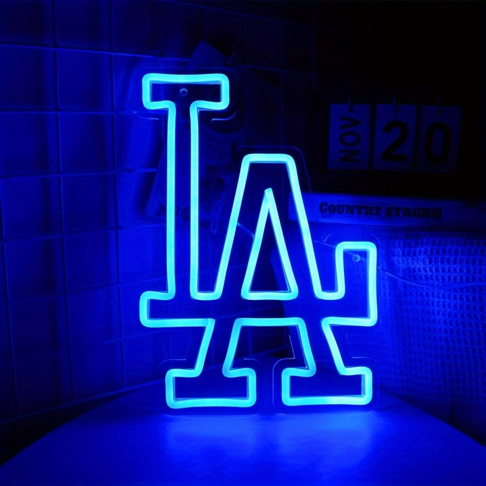 Los Angeles Dodgers LA Neon Sign for Garage or Man Cave Decor