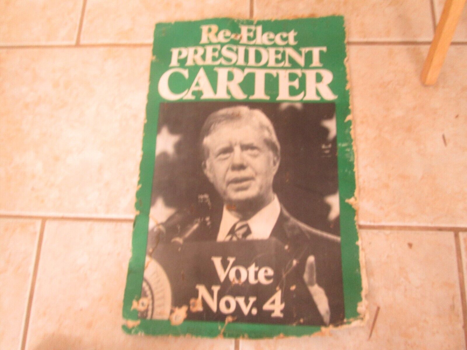 Re-elect President Carter Poster double sided
