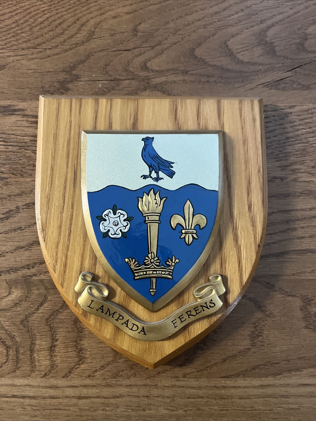 University Of Hull - Wall Plaque/Shield Crest- Solid Wood/Painted Made In GB