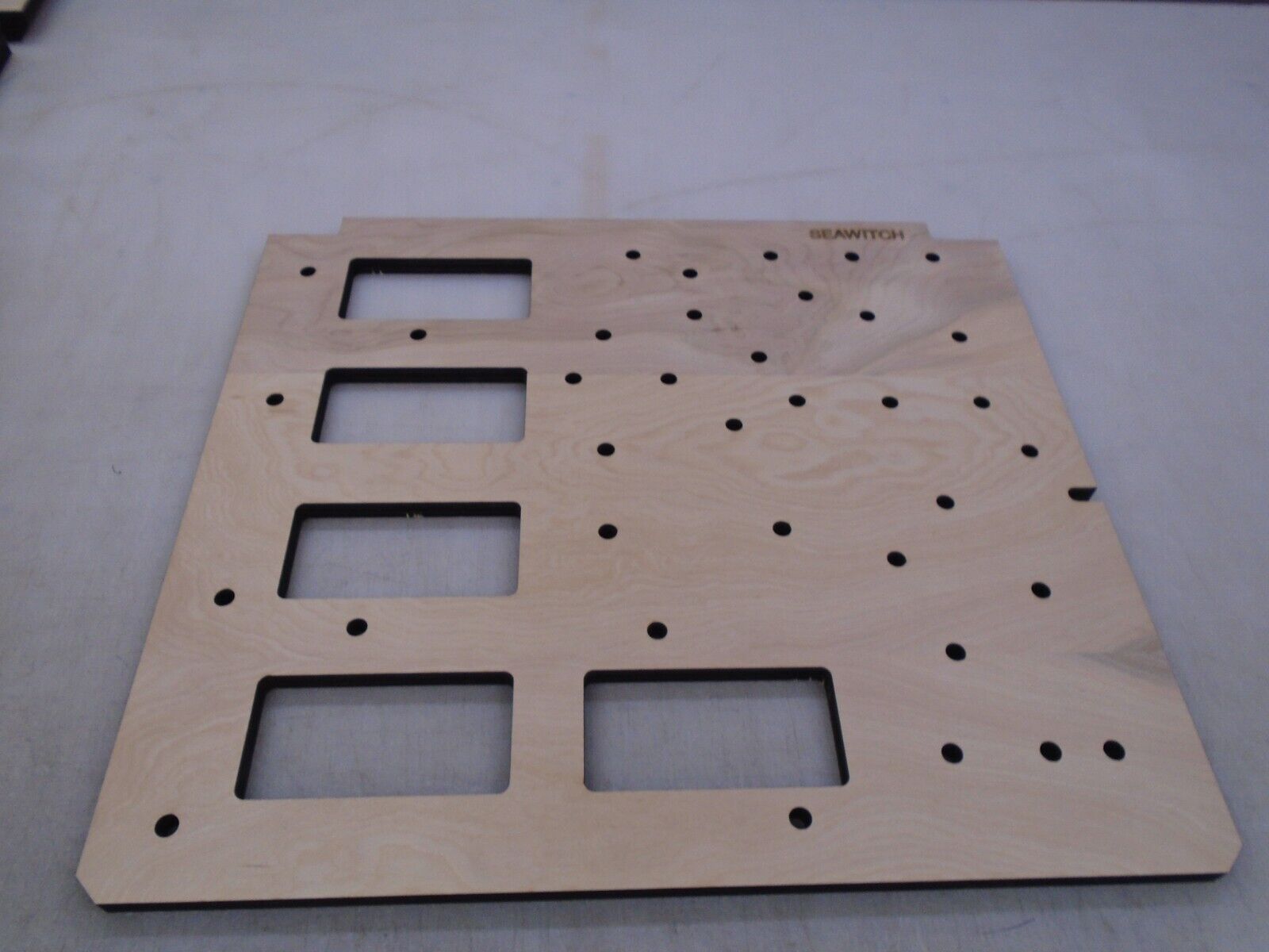 Stern Seawitch Pinball Replacement Backbox light panel wood