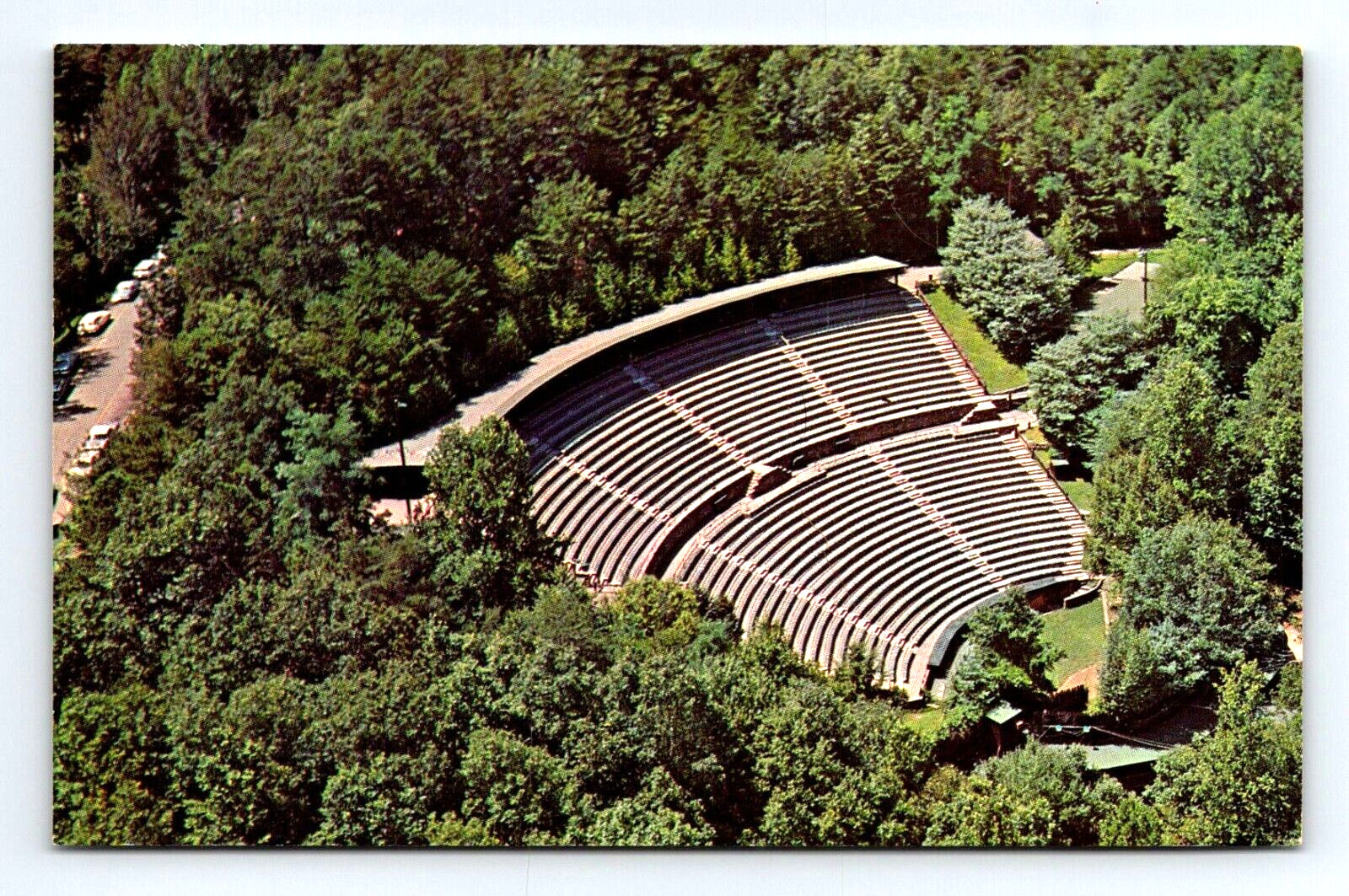 1964 unposted postcard 5.5x3.5 in Mountainside Theater Cherokee, NC