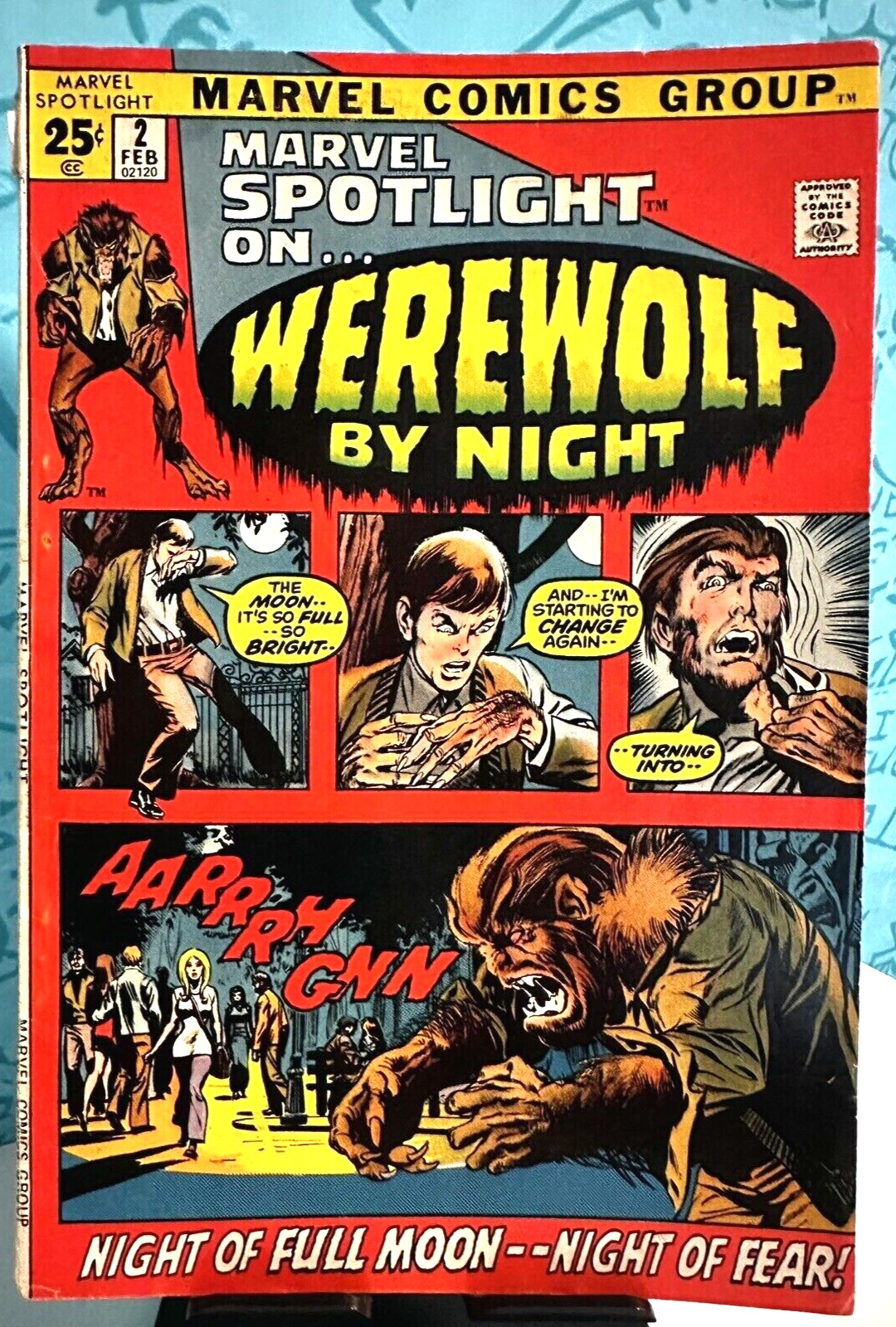 Marvel Spotlight #2 (1972) KEY: 1st App Werewolf By Night / MCU