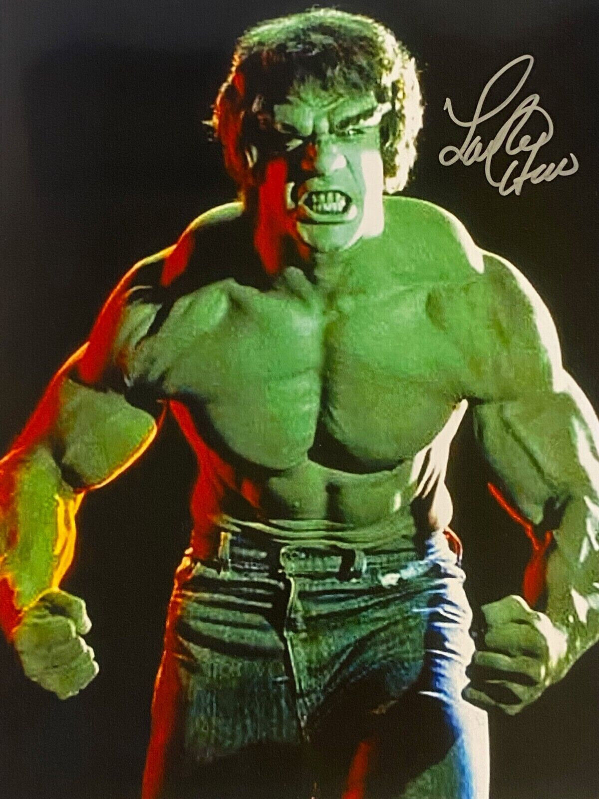 Lou Ferrigno Hulk signed 8.5x11 Signed Photo Reprint