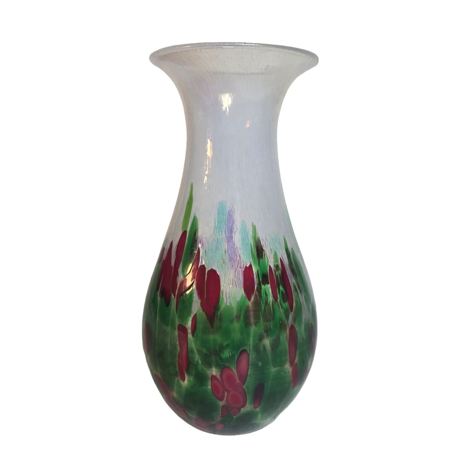 RARE Glass Eye Studio First Ever Limited Edition Hand Blown Christmas Vase