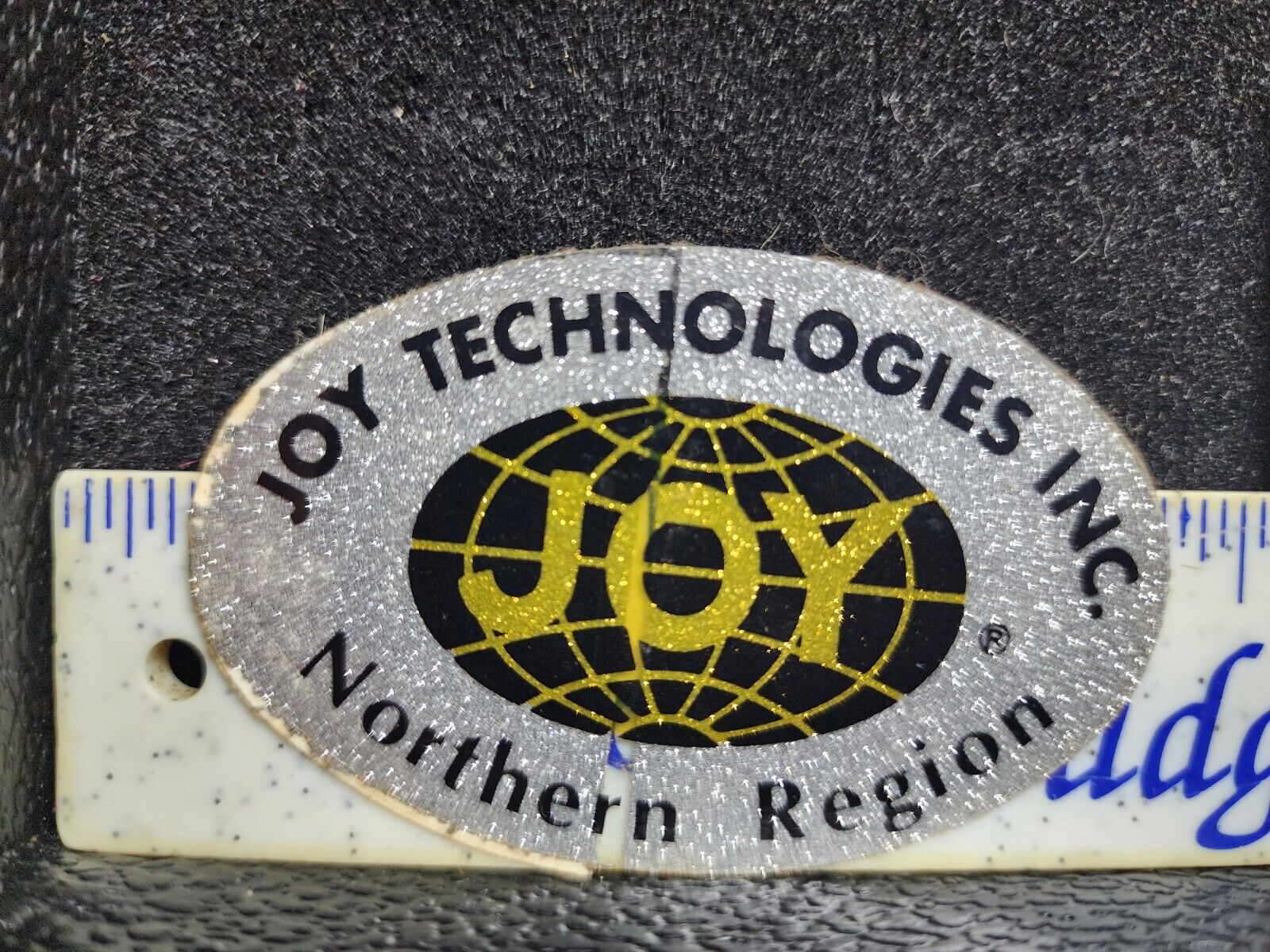 Vintage Coal Mine Helmet Sticker Joy Technologies Northern Region 