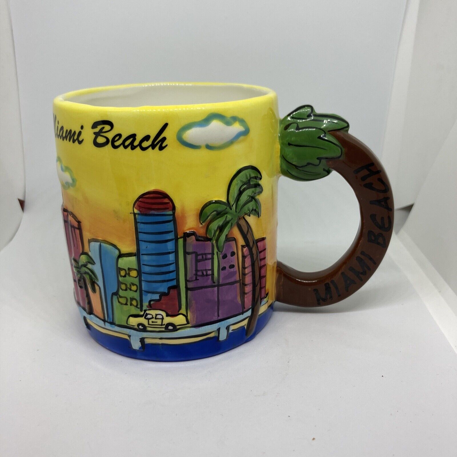 colorful Miami Beach Florida Mug Multicolor