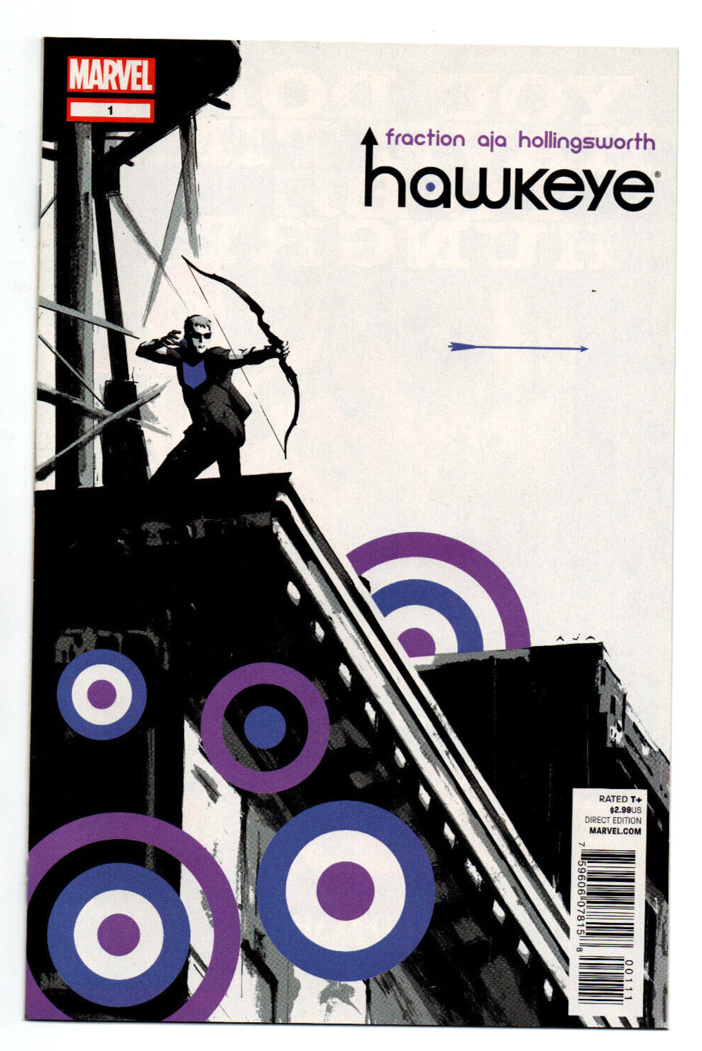 Hawkeye #1 - 1st Print - 1st Lucky Pizza Dog - KEY - Matt Fraction - 2012 - NM