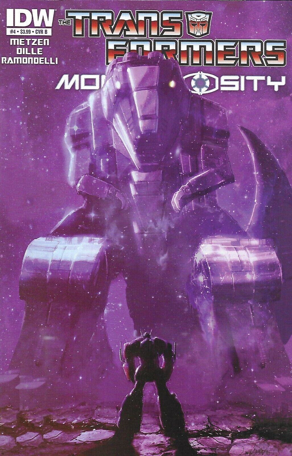Transformers Monstrosity Comic 4 Cover B First Print 2013 Chris Metzen Dille IDW