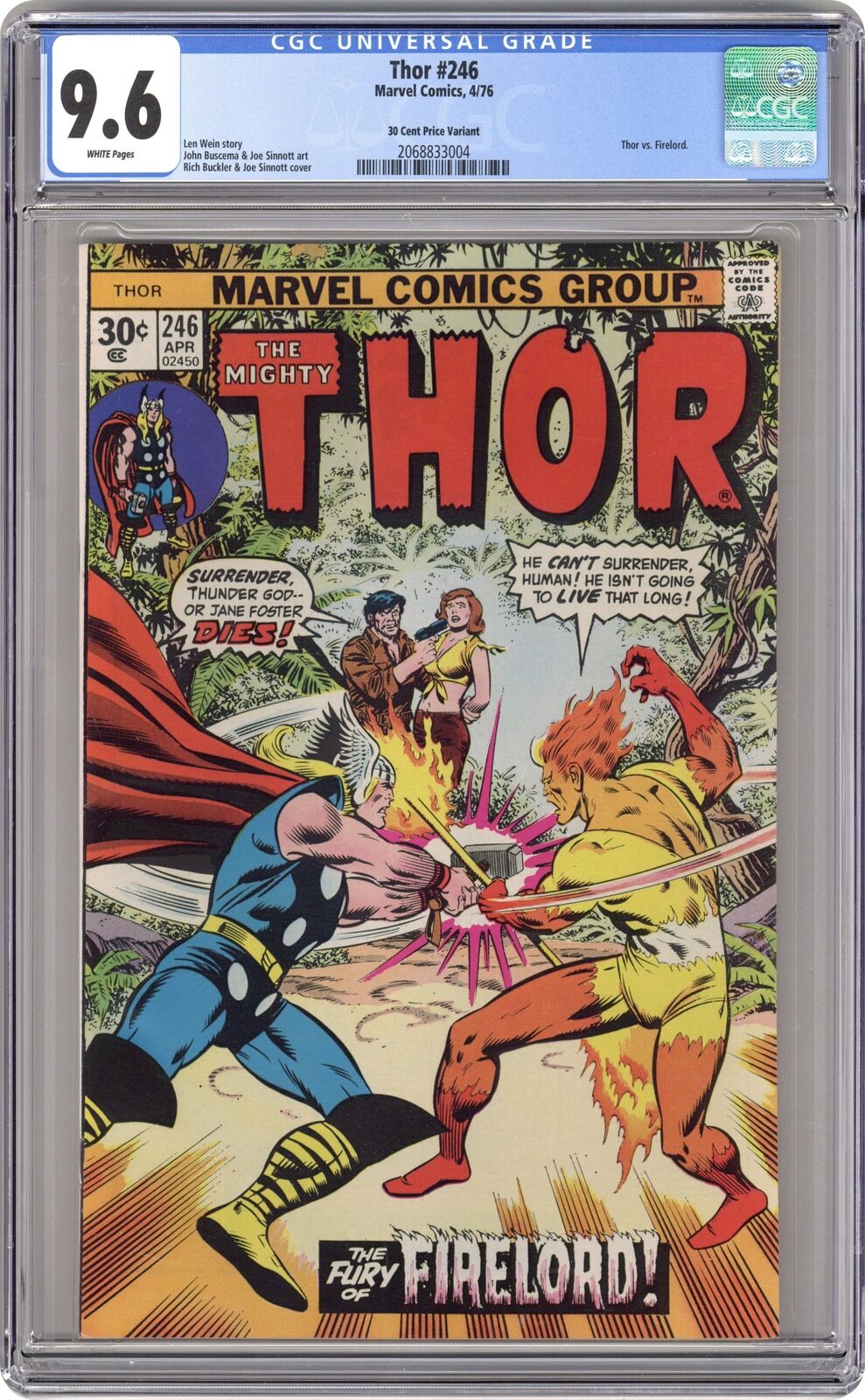 Thor #246 CGC 9.6 1976 2068833004