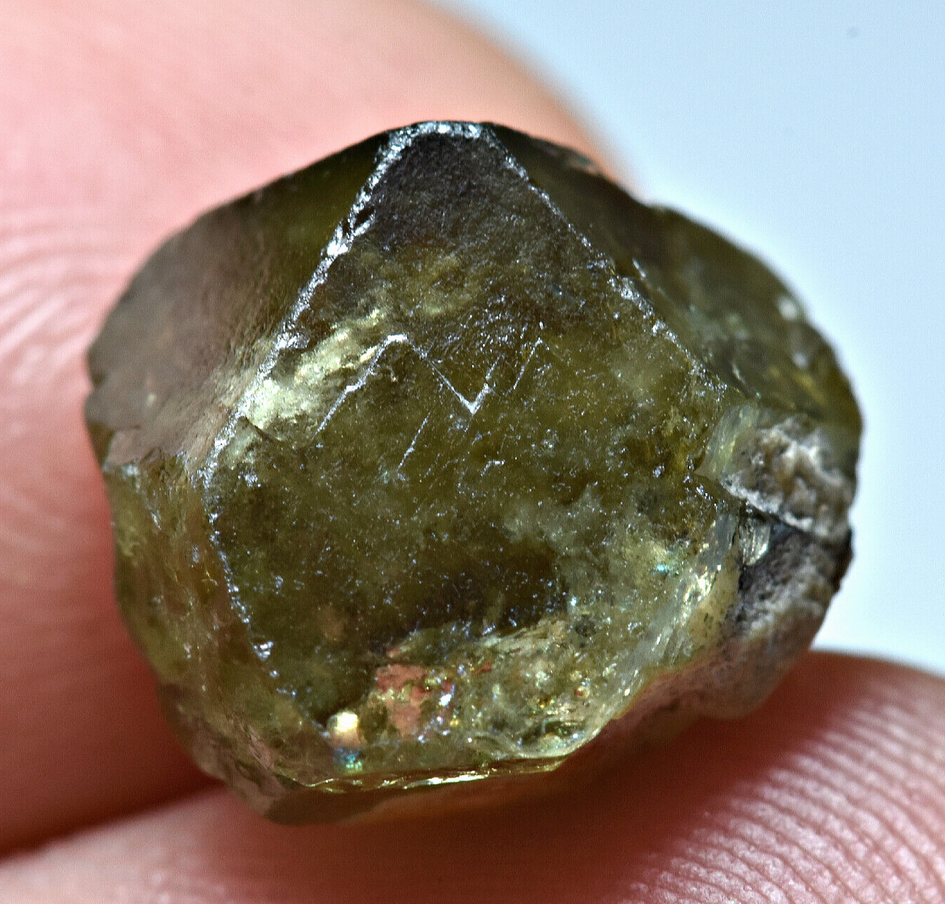 8.65 CT Well Terminated Beautiful Green Demantoid Garnet Crystal @ Afghanistan