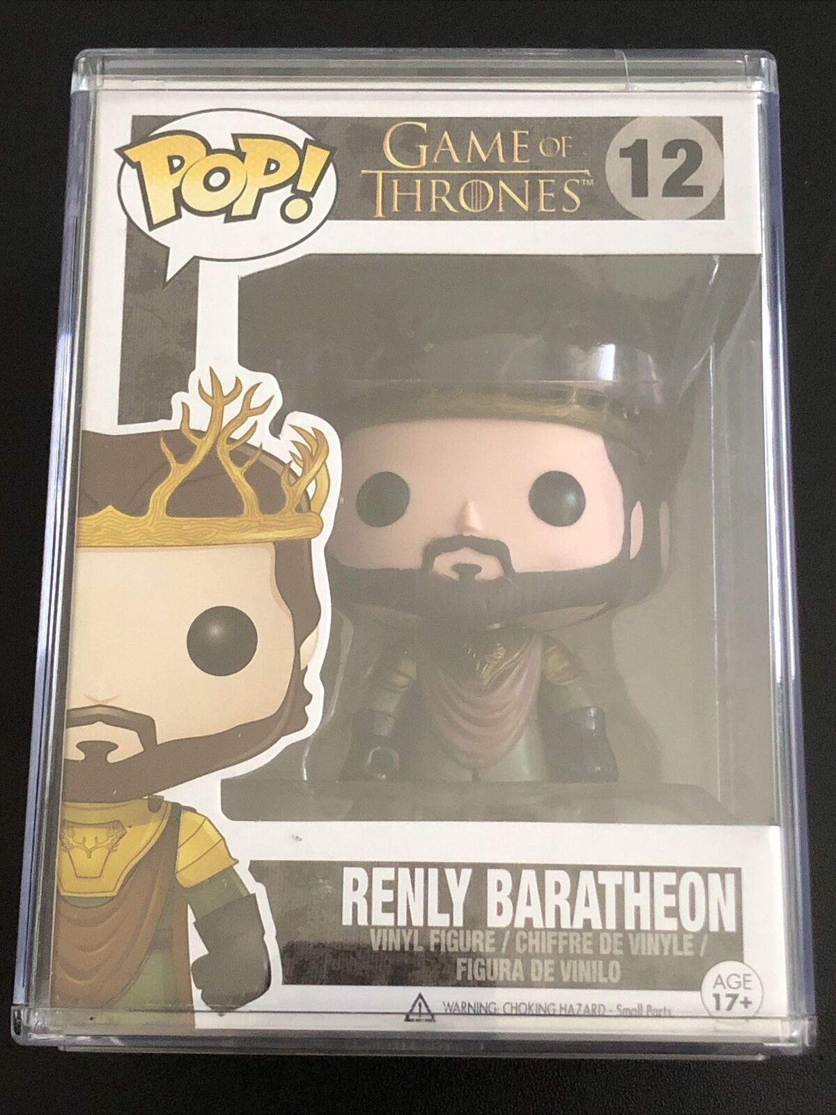 Funko Pop Game of Thrones: Renly Baratheon #12 Vaulted W Hard Protector -Damage